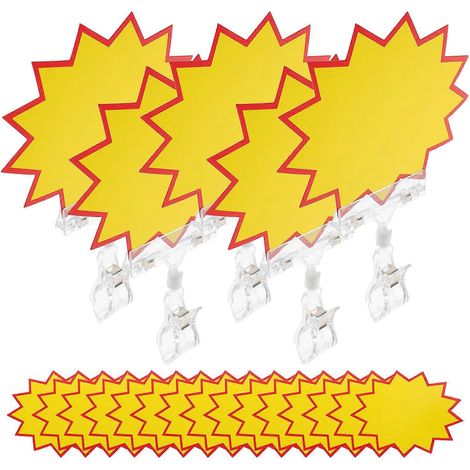 Porte-étiquettes à pince pour produits de supermarché (lot de 5) (1/5)