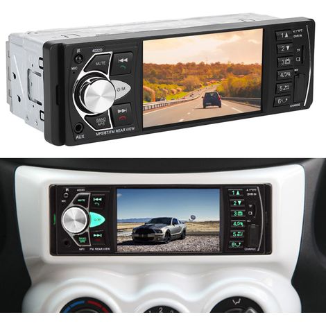 Autoradio MP5 FM mains libres 4,1 pouces avec microphone Bluetooth (1/5)