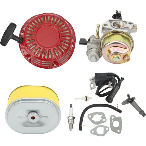 Kit carburateur GX160, lanceur à rappel, bobine d'allumage, bougie, filtre à air pour GX140, GX160, GX200, GX168 et GX168F (1/5)