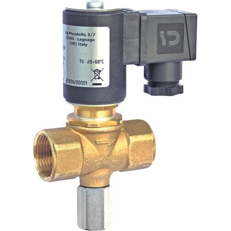 Electrovanne manuelle gaz dn25/1 "ff pe 6bar 230vac