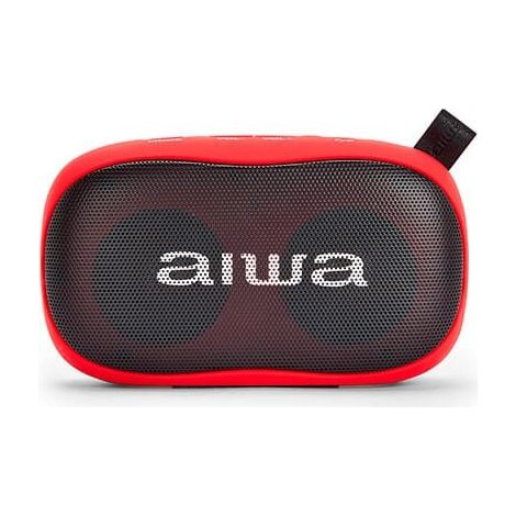 Haut-Parleur Bluetooth - Aiwa - BS-110BK - Résistant à l'eau - 1200mAh - Rouge