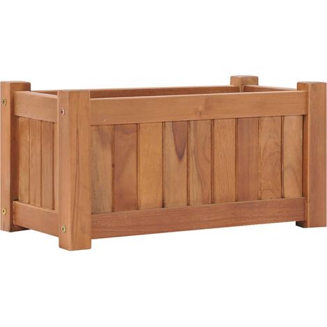 Maison Exclusive - Lit surélevé 50x25x25 cm Bois de teck solide (1/5)