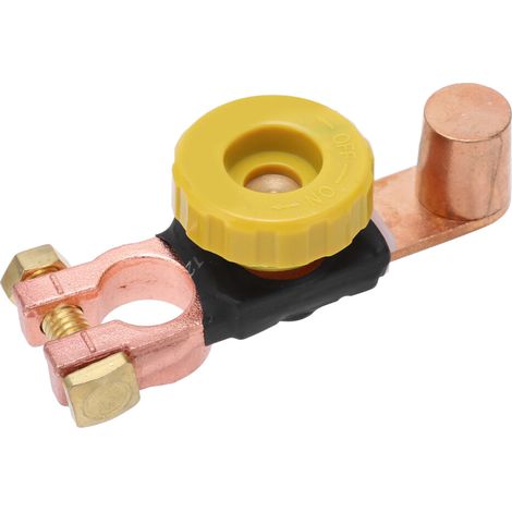 Convient aux disjoncteurs de batterie en laiton ABS robustes et durables (borne négative), applicable aux véhicules 6V, 12V et 24V.