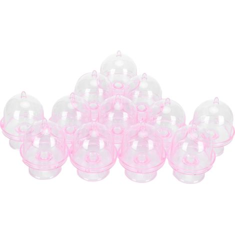 Lot de 12 boîtes à bonbons mini transparentes avec couvercle plateau présentation cupcakes pour fête mariage anniversaire Noël (1/5)