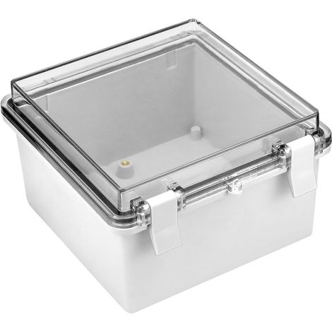 Boite de Dérivation Étanche Exterieur, 150 x 150 x 90 mm, Coffret Electrique Étanche IP65 avec Couvercle Transparent à Charnière (1/5)