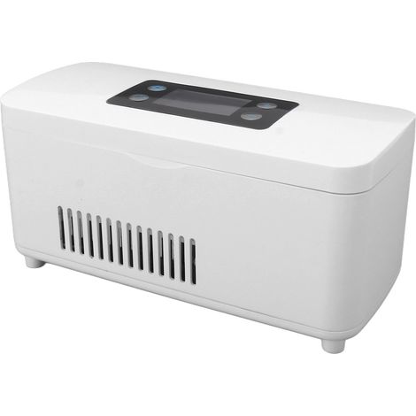 Glacière à insuline portable avec port de chargement USB, étanche, 100-240 V, blanche, prise européenne. (1/5)