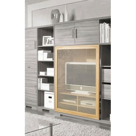 Rail de porte coulissante 2000 mm – Garniture pour 2 vantaux – Charge maximale 25 kg – Aluminium naturel – Guides et roulements en acier zingué – Laguna (1/5)