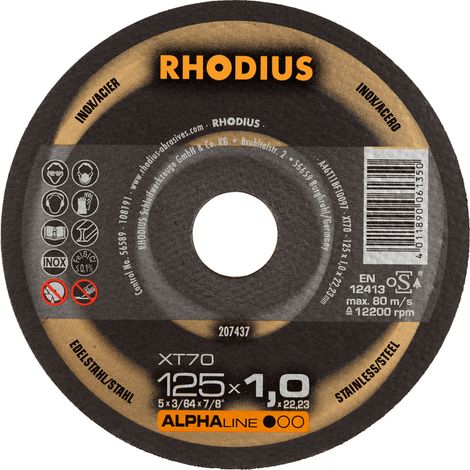RHODIUS XT70, 25 Stück, 150 x 1,5 mm, Trennscheibe (1/4)