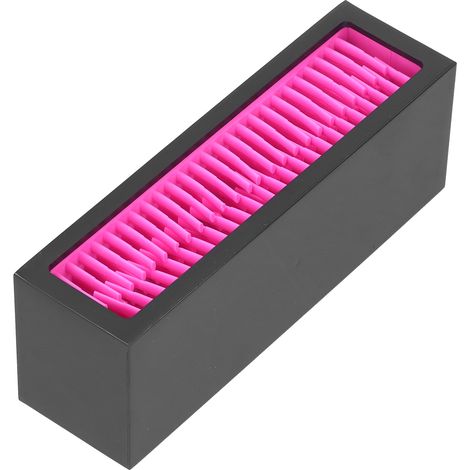 Boîte de rangement de bureau en silicone, organisateur cosmétique, porte-pinceaux de maquillage, support pour rouge à lèvres, rose rouge (1/5)