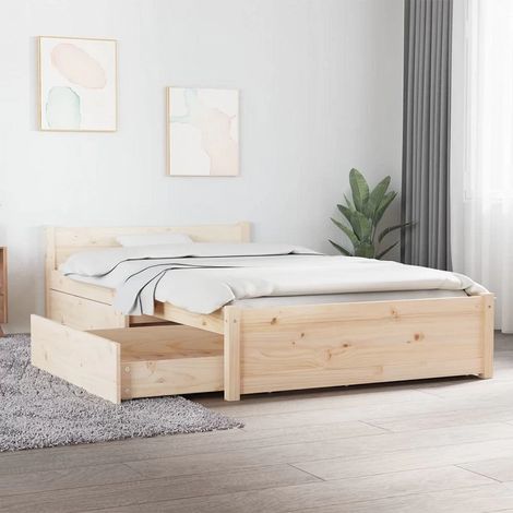 vidaXL Giroletto con Cassetti 90x200 cm (1/5)