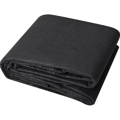 Mophorn Tessuto geotessile non tessuto 10x100FT 8OZ, barriera anti-erbacce resistente, copertura del terreno per vialetti, paesaggi, drenaggi francesi, nero
