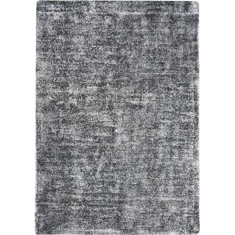 Tapis fait main etna 110 anthracite - 120 x 170 cm