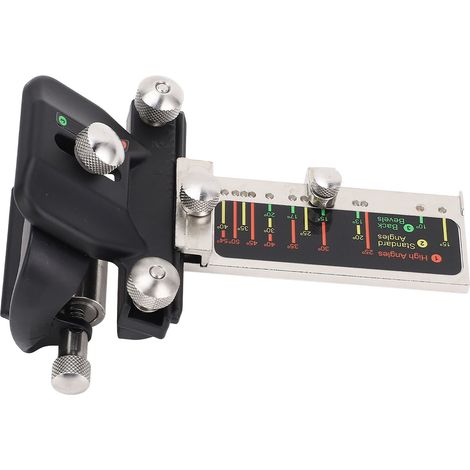 Guide d'aiguisage à angle fixe réglable précis avec plateau gradué pour ciseaux à bois et rabots (1/5)