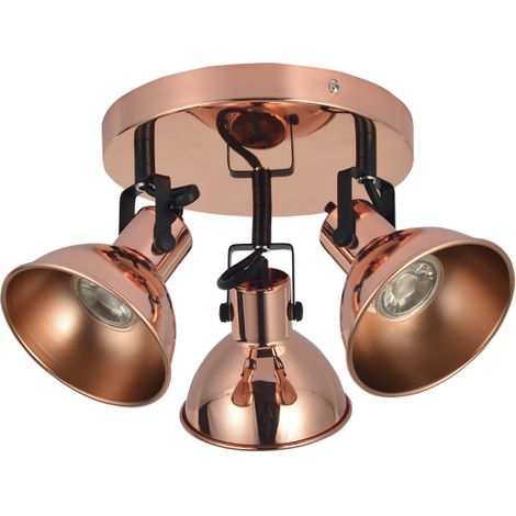 FAB 114483011 Plafoniera Arabia 3xgu10 Lampadine rame / nere Non Incluse