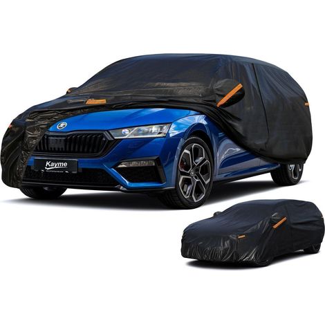 Autoplane Wasserdicht für Skoda Octavia Combi/Scout (1996-2025) 7-Schicht Vollgarage mit Reflektoren (1/5)