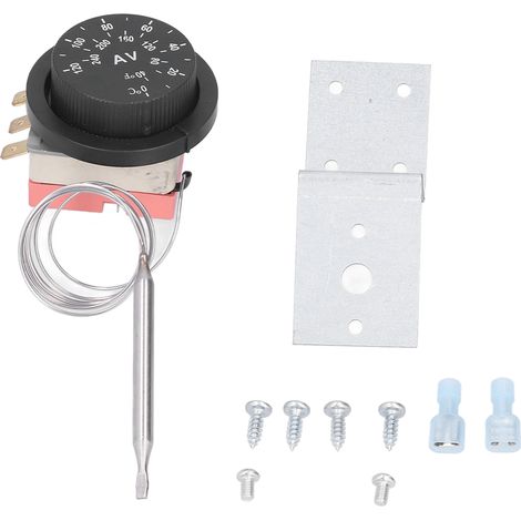 Thermostat de ventilateur électrique réglable, sonde de contrôle de température, kit de 3 broches (1/5)