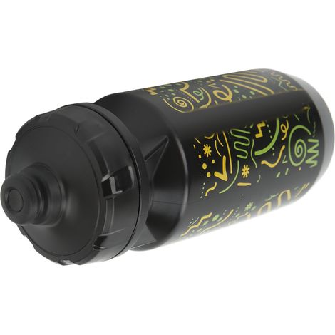 Wasserdichte und flexible Kunststoff-Trinkflasche für Mountainbiken, Camping und Wandern, schwarz, 550 ml (1/5)