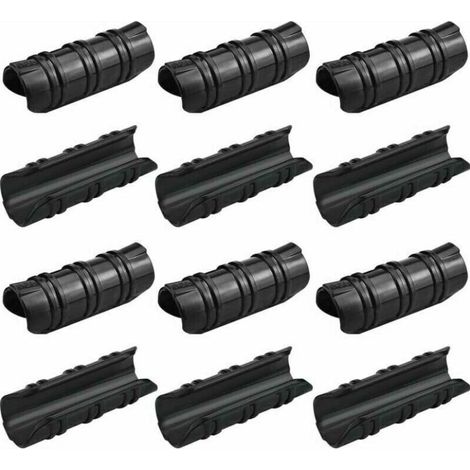 100 Pcs Serre Clips 25mm Clips Serre de Jardin Résistance aux Températures Elevées Fixation Bache Serre Durable Facile a Utiliser pour Fixation Serre Bannière Tuyau Jardin Films - Noir (1/5)
