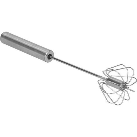 Sonew Mélangeur manuel Batteur à oeufs mélangeur à main semi-automatique en acier inoxydable pour petit fouet à oeufs pour la (1/4)