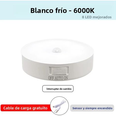 Veilleuse LED rechargeable USB avec détecteur de mouvement (lumière froide) (1/5)