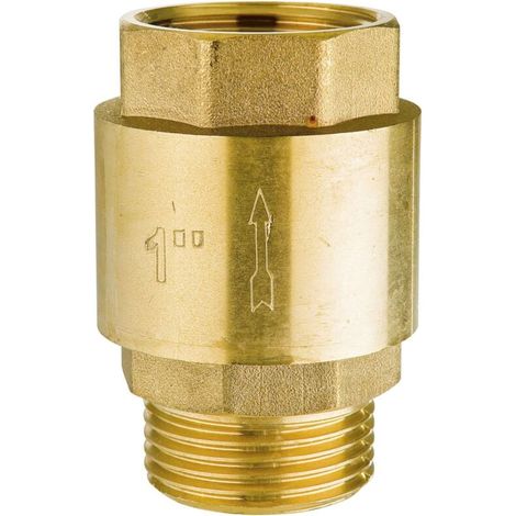 Clapet Anti-Retour - Laiton - Filetage 1 Pouces - Pour Canalisations Eau Compteurs Chauffe-Eau - 1 Pièce (1/5)