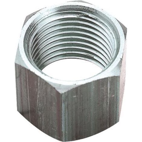 Manchon laiton 6 pans femelle / femelle sans épaulement chromé 15/21