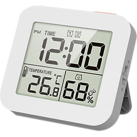 Higrómetro-termógrafo digital LCD, termómetro, reloj multifunción, temporizador reciclable, dos alarmas. (1/5)