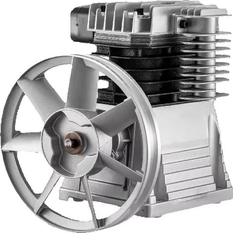 Têtes de Compresseur d’Air à Piston Double Cylindre Monétape 2,2 kW 375 L/min 12 CFM 11 bar 79,5 PSI 1300 tr/min pour Textile et Chimie Industrielle (1/5)