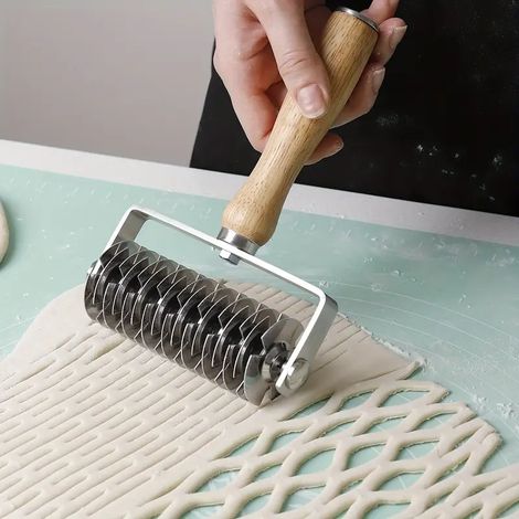 Coupe pate rotatif en acier inoxydable a grille pour patisserie et boulangerie accessoire de cuisine pour decoupe de pate