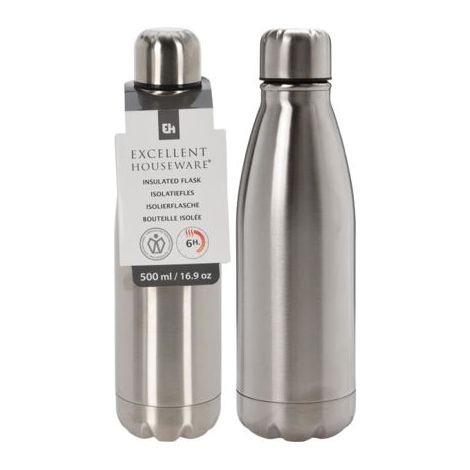 BOTELLA TERMO 500ML ACERO INOXIDABLE
