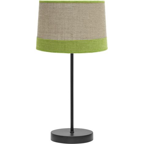 Lampada da tavolo Tietar 1xe14 Saco/verde 44x22x22 Cm