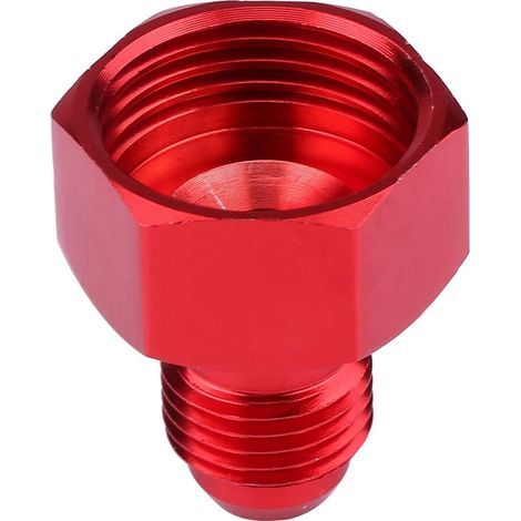 Adaptateur de montage pour mazout, alliage d'aluminium femelle AN10 à AN6, réducteur de torche mâle Adaptateur de raccord de tuyau d'huile(rouge). (1/5)
