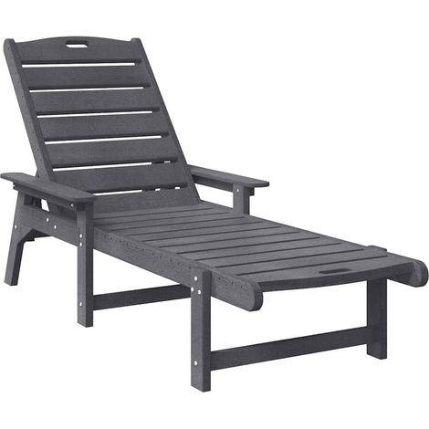 Maison Exclusive - Sonnenliege 2 pcs Hellgrau 195,5 x 53 x 98,5 c