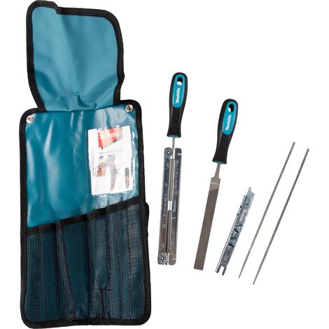 Makita – Aiguiseur SET 4,0mm D72154 – Pour bois dur – Lime plate 150mm avec poignée – Angle d'affûtage précis (1/5)