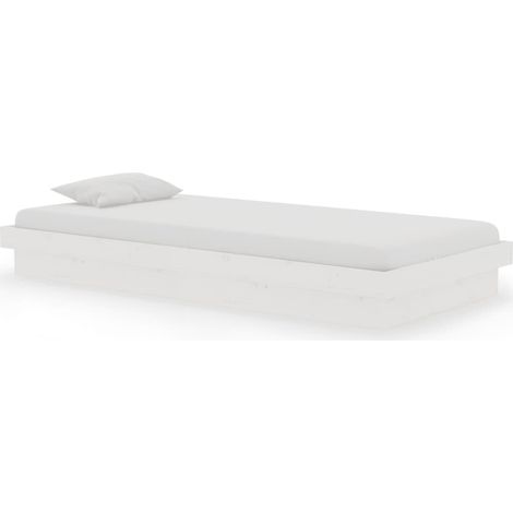 Maison Exclusive - Giroletto Bianco in Legno Massello 90x190 cm Single (1/5)