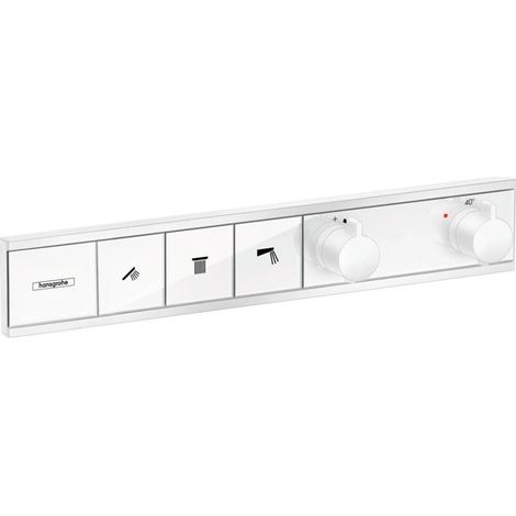 Module thermostatique RainSelect encastréavec 3 fonctions blanc mat