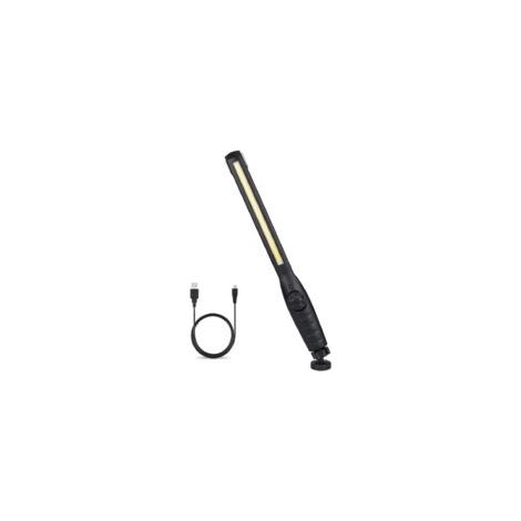Lampada da lavoro ricaricabile tramite USB, lampada di ispezione COB, torcia con base magnetica e gancio per appendere, ideale per fai da te, casa, lavoro, passeggiate, pesca, escursionismo e campeggi