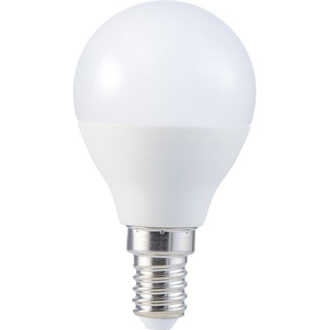 Ampoule sphérique à led E14 5W lumière chaude 3000K 470 lm GSC 2002340
