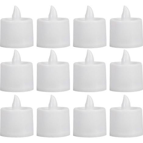 Lot de 12 bougies LED sans flamme, bougies flottantes LED, bougies d'anniversaire électriques (1/5)