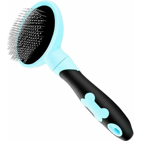Brosse de toilettage pour chien et chat Brosse de toilettage pour chien et chat, poils longs et courts - Bleu (1/5)