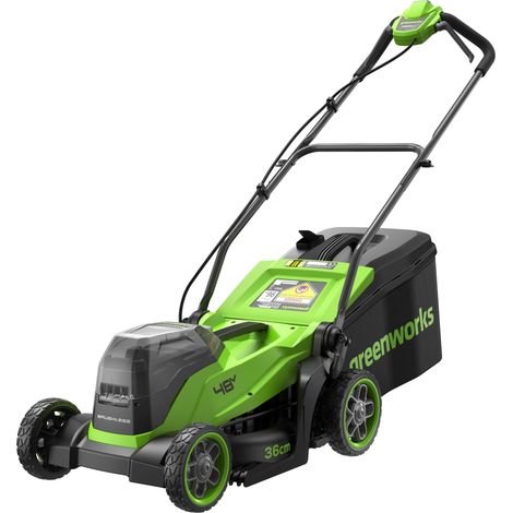 Tondeuse à Gazon, Largeur de Coupe 36 cm, Jusqu’à 400 m², réglage Central de la Hauteur de Coupe en 5 Positions 30–80 mm, sans Batterie ni Chargeur – LM3602 (1/5)