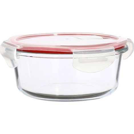 Boîte hermétique ronde en verre 640 ml, CLÉMENTINE (1/5)
