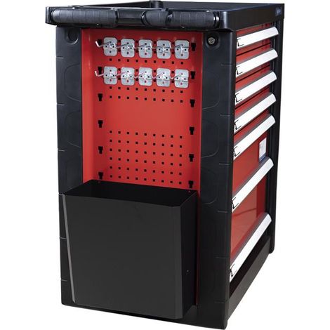 COFAN cubo de desperdicios para carro de herramientas , El cubo es un accesorio del carro de herramienta ideal para utilizar como recipiente para los desechos generados durante la
