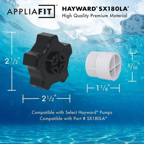 Replacement parts for the seals and grids of the drain cover of the Hayward Pro Series SX180LA sand filter. (1/5)
