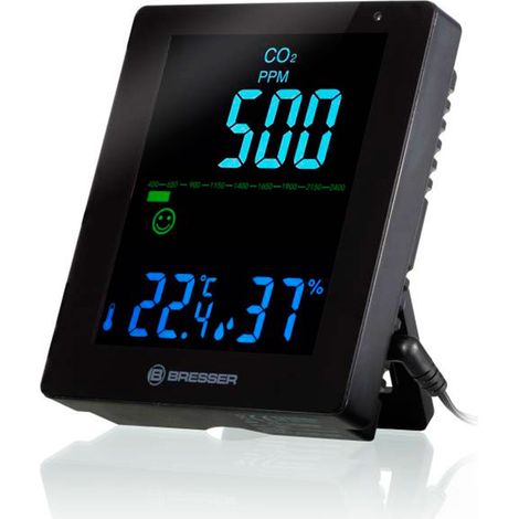 Monitor de calidad de aire Bresser smile alarma CO2 400-5000ppm