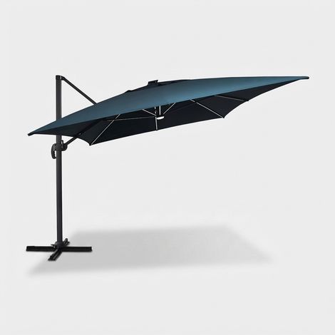 Drehbarer Gartenschirm mit Solar-LED-Beleuchtung