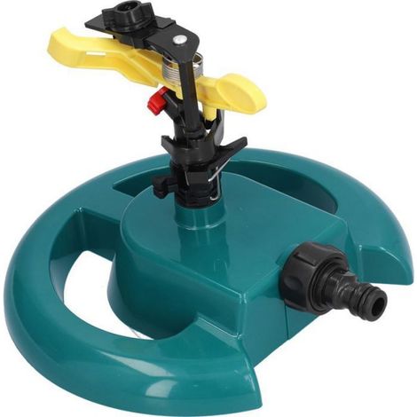 Arroseur rotatif auto base circulaire, irrigation jardin, 1 base + 1 tête oscillante (1/5)