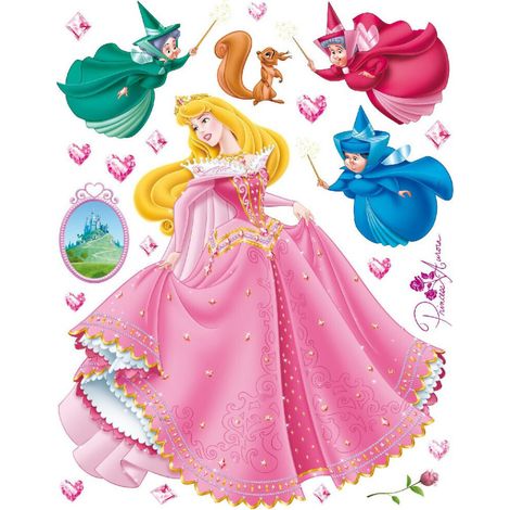 Stickers géant Aurore Disney 42.5 x 65cm (1/4)