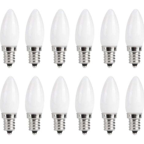 10 pièces Mini E12 LED candélabre ampoules 1.5W AC 230V pour la maison voiture armoire htel éclairage (1/4)