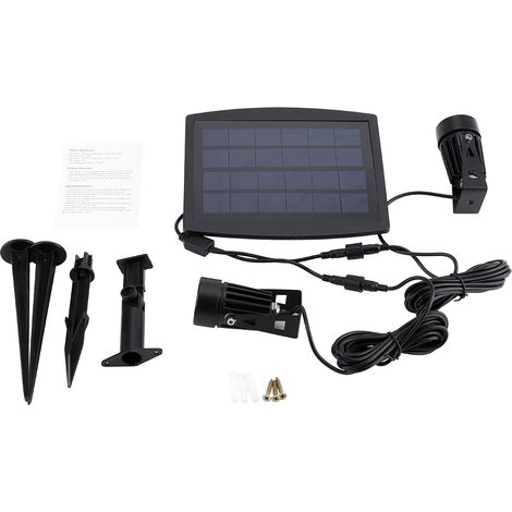 Projecteur solaire LED à allumage automatique pour terrasses, pelouses et jardins (1/5)